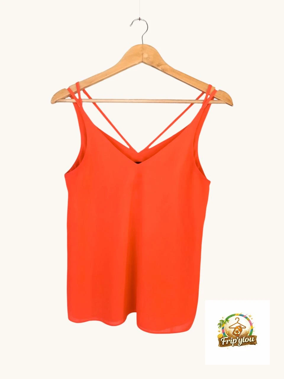 Fluide Tank Top TOPSHOP Neon Coral – Size 34 (XS) A1763 – photo 2